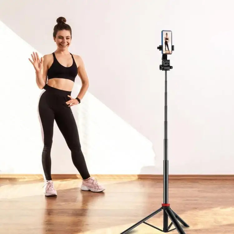 PULUZ teleskopstativ 2m – Mångsidigt och stabilt ljusstativ för fotografering och video.