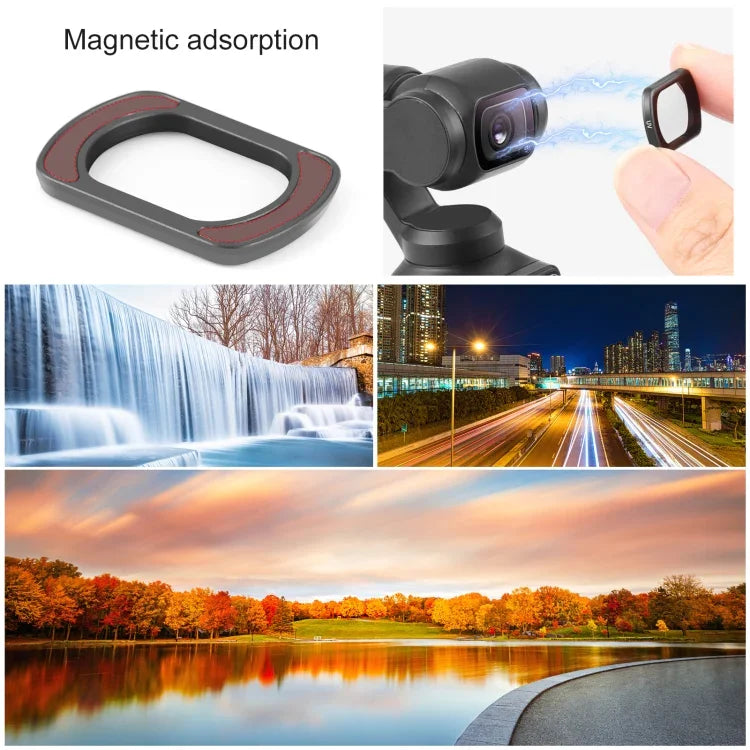 For DJI&#160;Pocket&#160;3 PULUZ Magnetic Camera Lens UV Filter - Action King