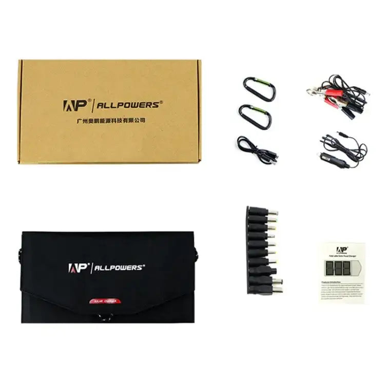 ALLPOWERS 21W Vikbar Solcellsladdare för Äventyr