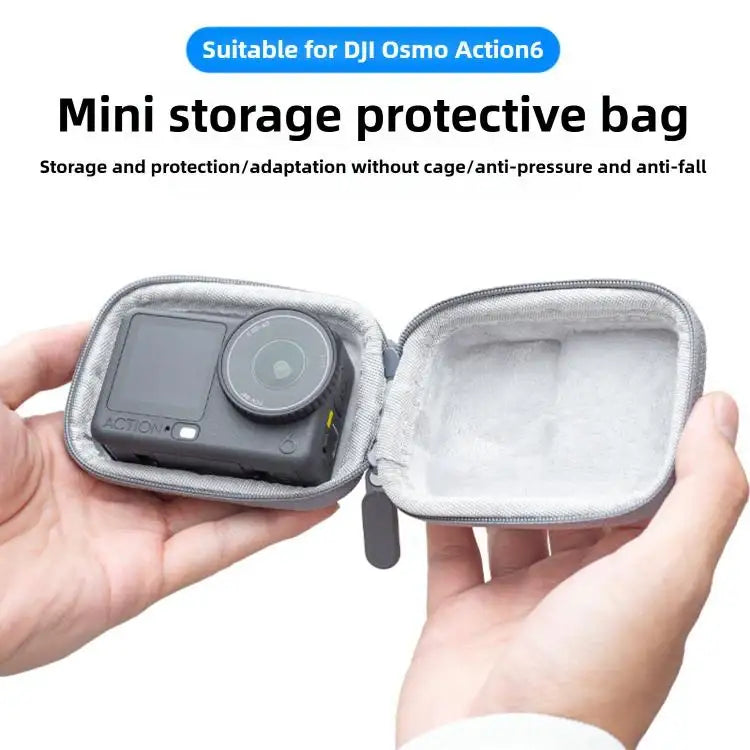 DJI Osmo Action 6 väska – Stötsäker miniväska skyddar din actionkamera.
