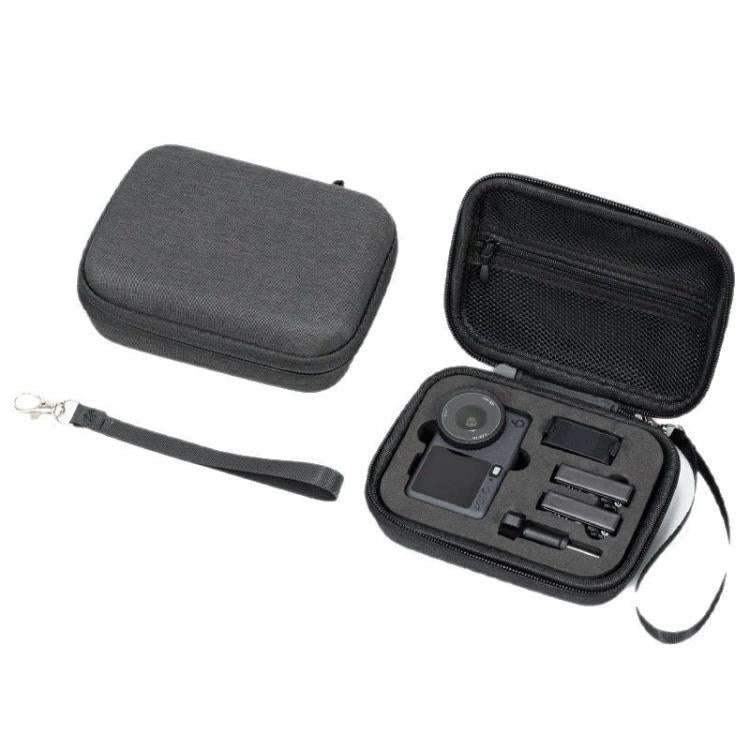 Portabel förvaring actionkamera väska för DJI Osmo Action 6 med handtag och rem.