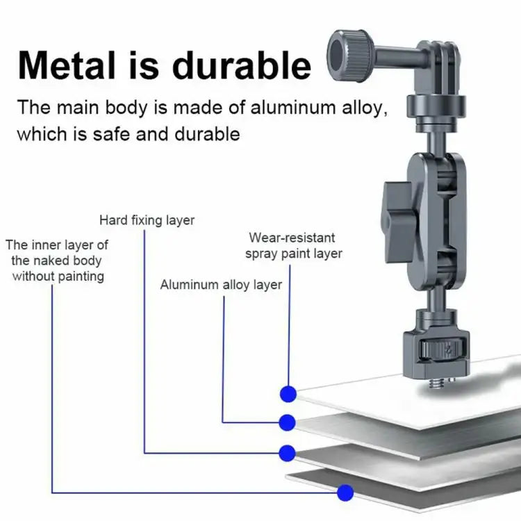 Säädettävä kameran taikavarsikiinnike valokuvaukseen
