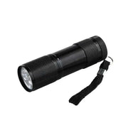 Kompakti UV-taskulamppu 395NM Mini 9 LEDillä