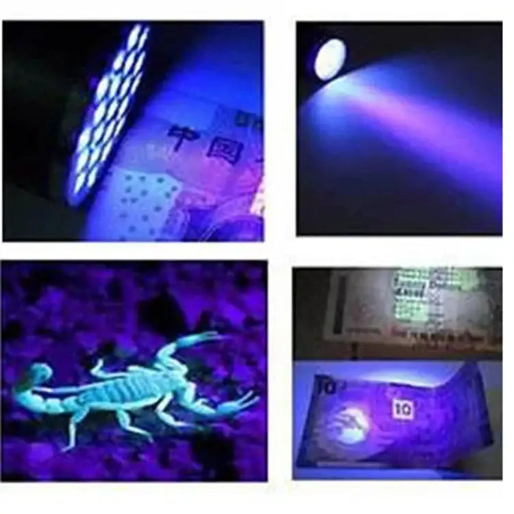 Kompakti UV-taskulamppu 395NM Mini 9 LEDillä