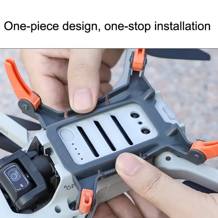 Sunnylife LG380 Höjningsstativ för DJI drönare förbättrar flyghöjden och ger säker landning.