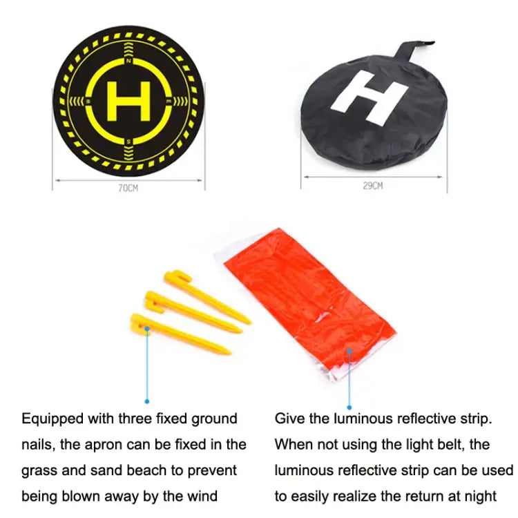 Sunnylife DJI-TJP07 For DJI Avata / Mini 3 Pro / Mavic 3 / Mini SE 70cm Adjust Luminous Night Light Apron - Action King