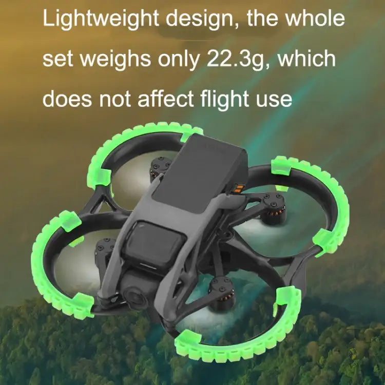 BRDRC-9604 TPU Propellerskydd för DJI Avata, 4-pack. Förbättrar säkerheten och skyddar propellrar.