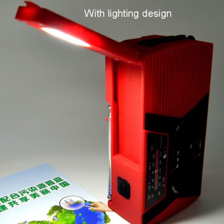 Kannettava hätäradio käsikammella