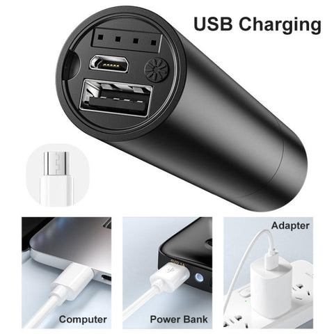 Uppladdningsbar LED-ficklampa 2600mAh – Zoomfunktion, vattentät och kraftfull belysning