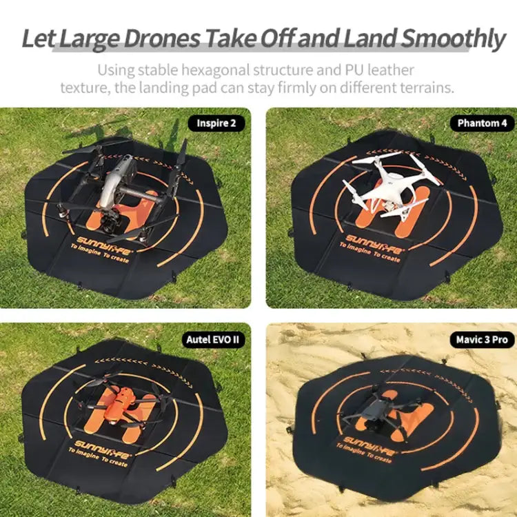 Sunnylife TJP10 110cm Hexagonal Double-Sided Folding With Ground Spikes Drone Universal Apron - Action King