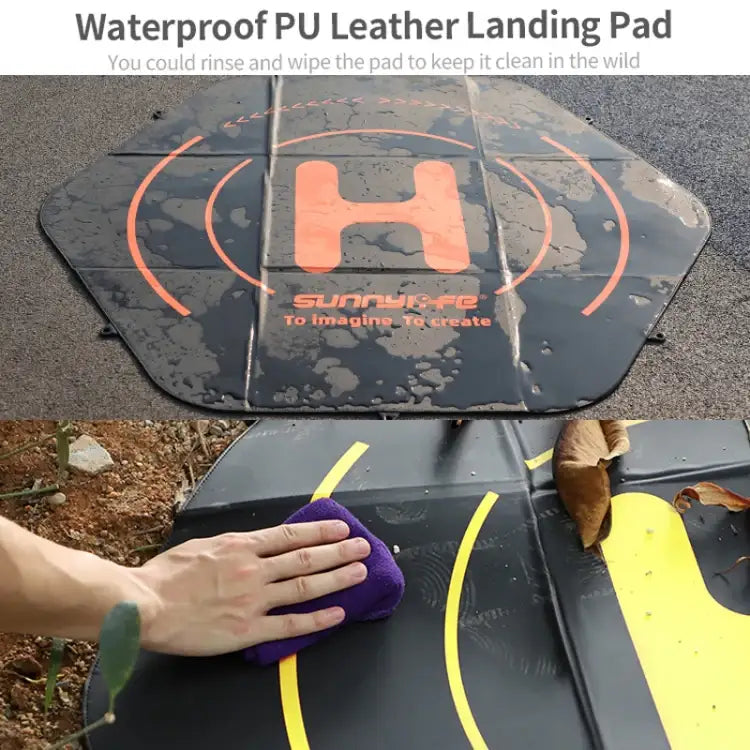 Sunnylife TJP10 110cm Hexagonal Double-Sided Folding With Ground Spikes Drone Universal Apron - Action King