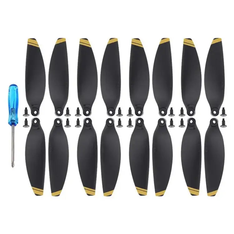 DJI Mavic Mini 4726F -droonin lisävarusteisiin, 2 paria oranssia reunaa, 4 paria oranssia reunaa, 2 paria hopeaa reunaa, 4 paria hopeaa reunaa, 2 paria kultaista reunaa, 4 paria kultaista reunaa