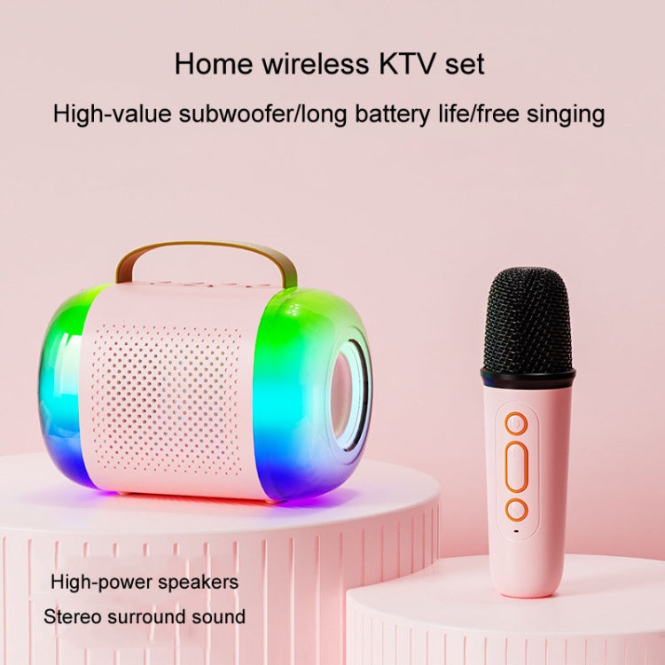 Kannettava Bluetooth-kaiutin kotiin ja ulkokäyttöön Langaton karaokeääni, Y5 1 mikrofoni, Y5 2 mikrofonia
