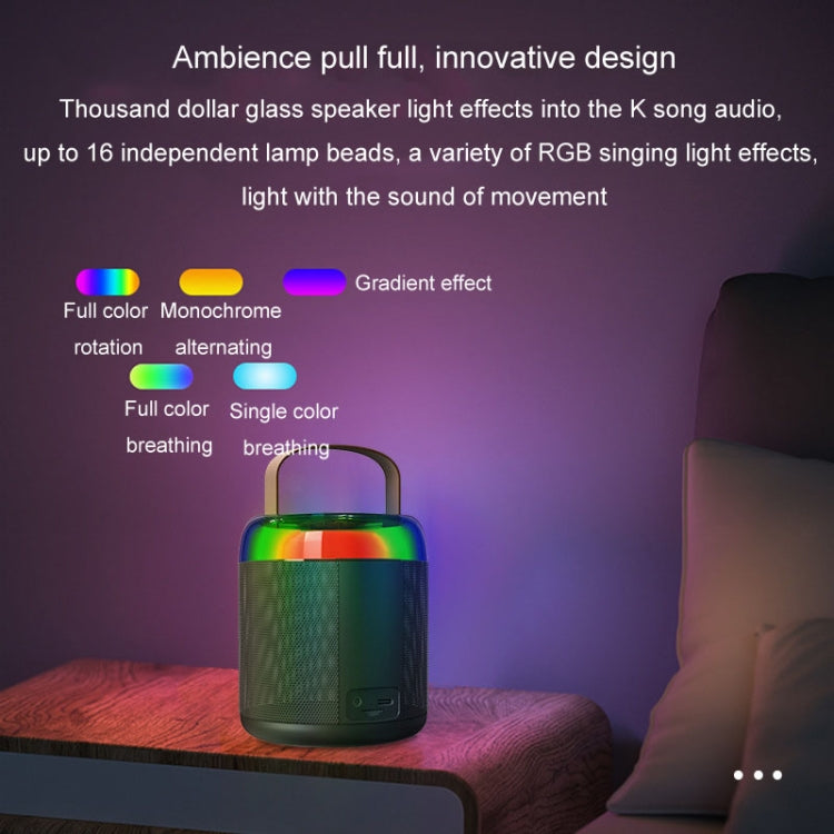 Kannettava Bluetooth-kaiutin, pieni ulkokäyttöön tarkoitettu karaokeääni, Y1 valkoinen, Y1 vaaleanpunainen, Y1 musta, Y2 valkoinen, Y2 vaaleanpunainen, Y2 musta