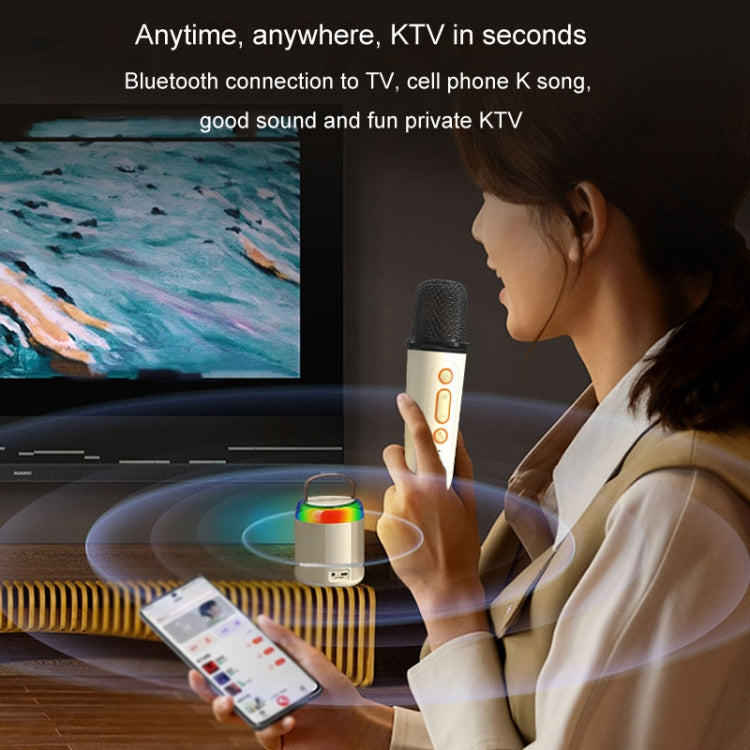 Kannettava Bluetooth-kaiutin, pieni ulkokäyttöön tarkoitettu karaokeääni, Y1 valkoinen, Y1 vaaleanpunainen, Y1 musta, Y2 valkoinen, Y2 vaaleanpunainen, Y2 musta