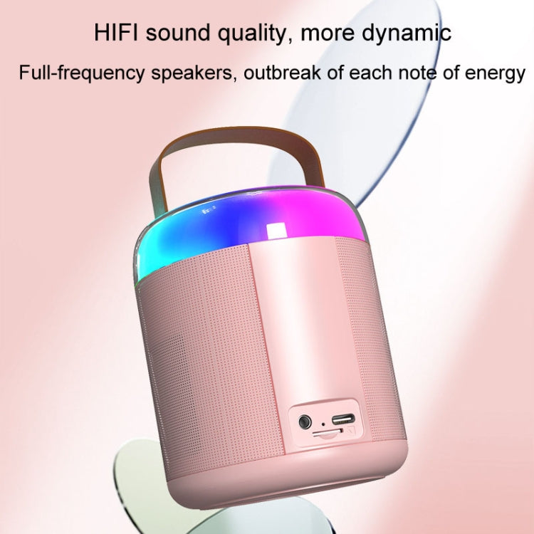 Kannettava Bluetooth-kaiutin, pieni ulkokäyttöön tarkoitettu karaokeääni, Y1 valkoinen, Y1 vaaleanpunainen, Y1 musta, Y2 valkoinen, Y2 vaaleanpunainen, Y2 musta