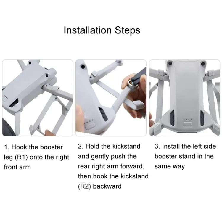 For DJI Mini 3 / Mini 3 Pro 1pair Height Increase Kickstand Landing Gear Propeller Protective Cover - Action King