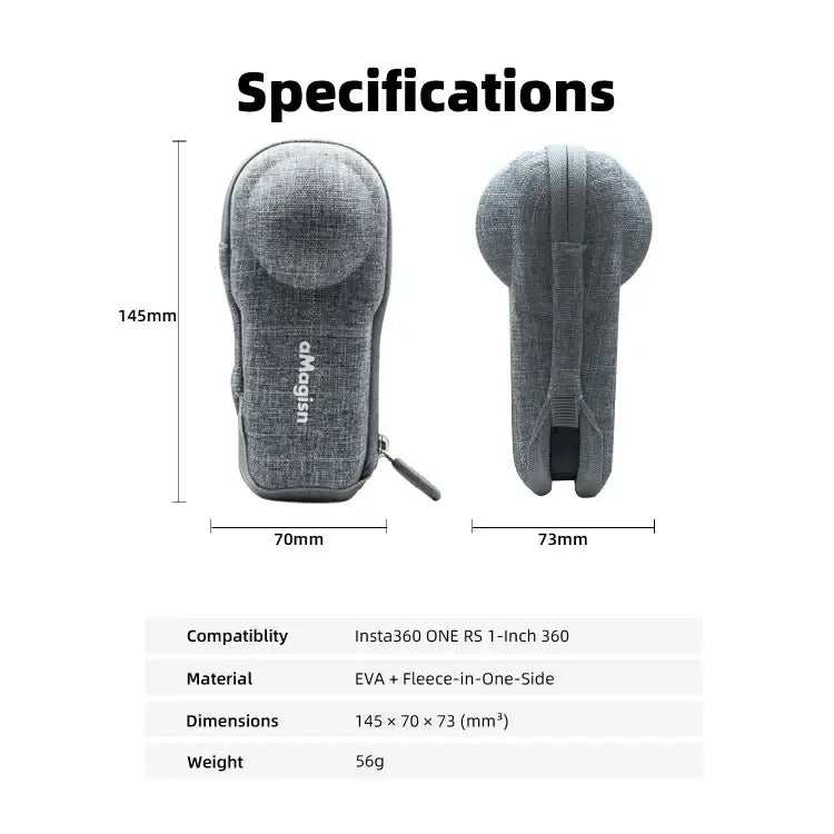 For Insta360 ONE RS 1-inch 360 aMagisn Panoramic Body Bag Sports Camera Accessories - Action King