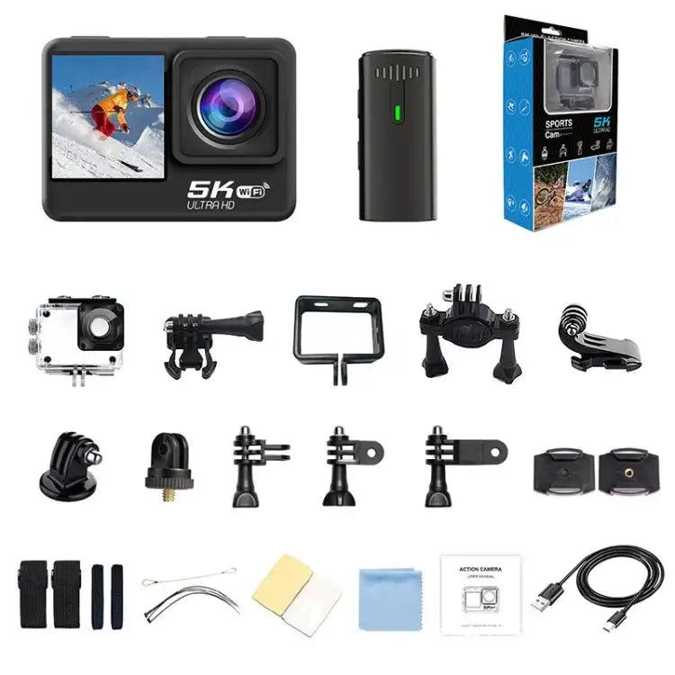 5K Action Camera Microphone - Advanced 5K Action Camera with Microphone