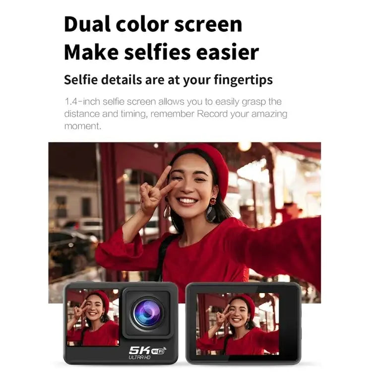 5K Action Camera Microphone - Advanced 5K Action Camera with Microphone