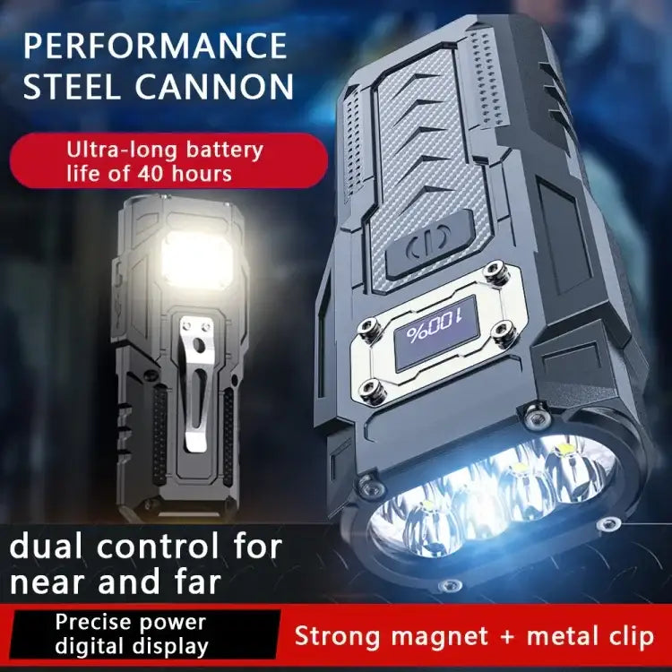 Mini Nyckellampa Magnet med LCD Display