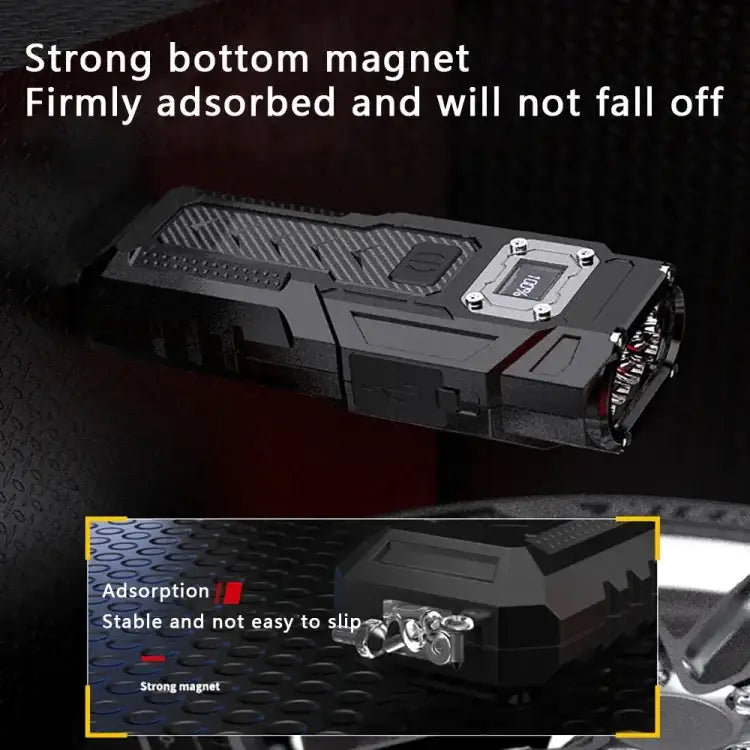 Mini Nyckellampa Magnet med LCD Display