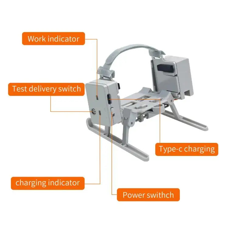 DJI Mini 4 Pro Airdrop System med USB-laddning. Drönartillbehör för exakt leverans.