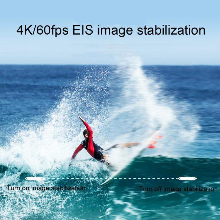 Q60TR Sportkamera | 4K, vidvinkel, dubbla skärmar, EIS - för actionfyllda videor