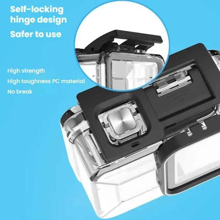 TELESIN For GoPro HERO8 Black 50m Waterproof Protective Case Diving Case Sports Camera Accessories - Action King