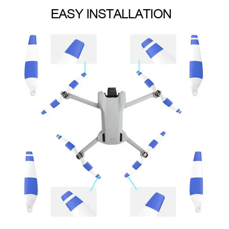 DJI Mini 3 -potkurisetti hiljaisilla lapoilla