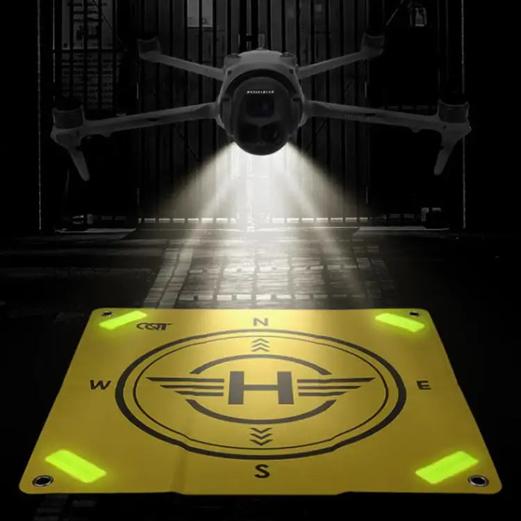 CQT 55cm Universal Reflective Drone Landing Pad Dual-Sided Waterproof Foldable Mat with Ground Pegs - Action King