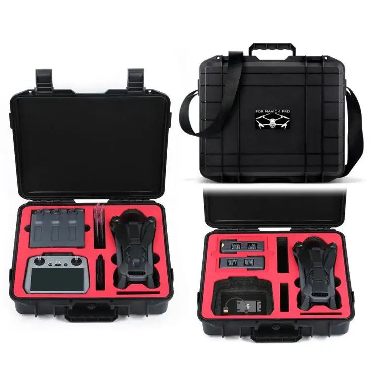 For DJI Mavic 4 Pro Fly More Combo RC 2 Explosion-Proof Box EVA Shockproof Storage Case With Shoulder Strap - Action King