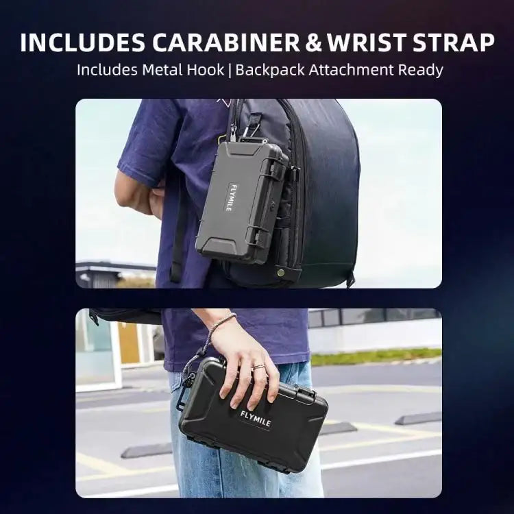 For Insta360 X5 Camera Flymile Portable Protective Hard Case Waterproof Shockproof Travel Carrying Storage Box - Action King