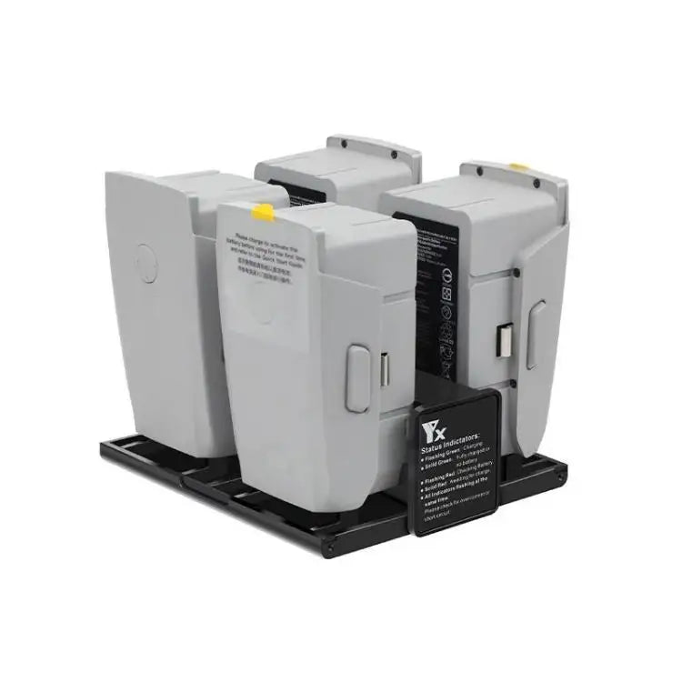 For DJI Mavic Air 2 YX Battery Charger Hub With LCD Display 4-Slot Intelligent Charging Station - Action King
