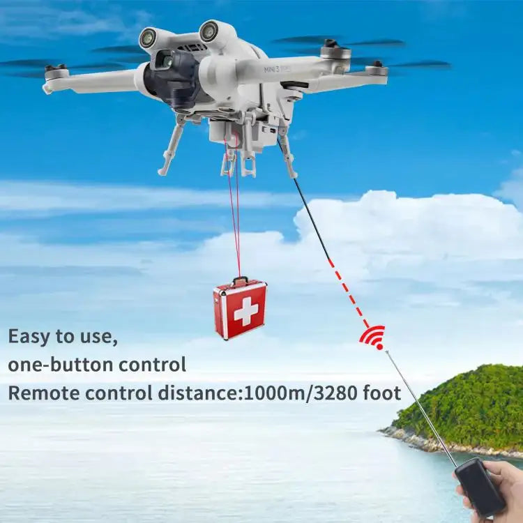 For DJI Mini 3 Pro / Mini 3 Drone YX Airdrop System Rechargeable Thrower Load 200g - Action King
