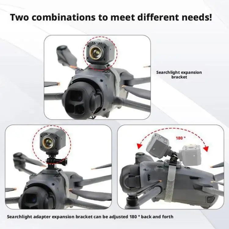 For DJI Mavic 4 Pro Drone YX 300LM Adjustable LED Spotlight Night Flight Searchlight with 3 Modes - Action King