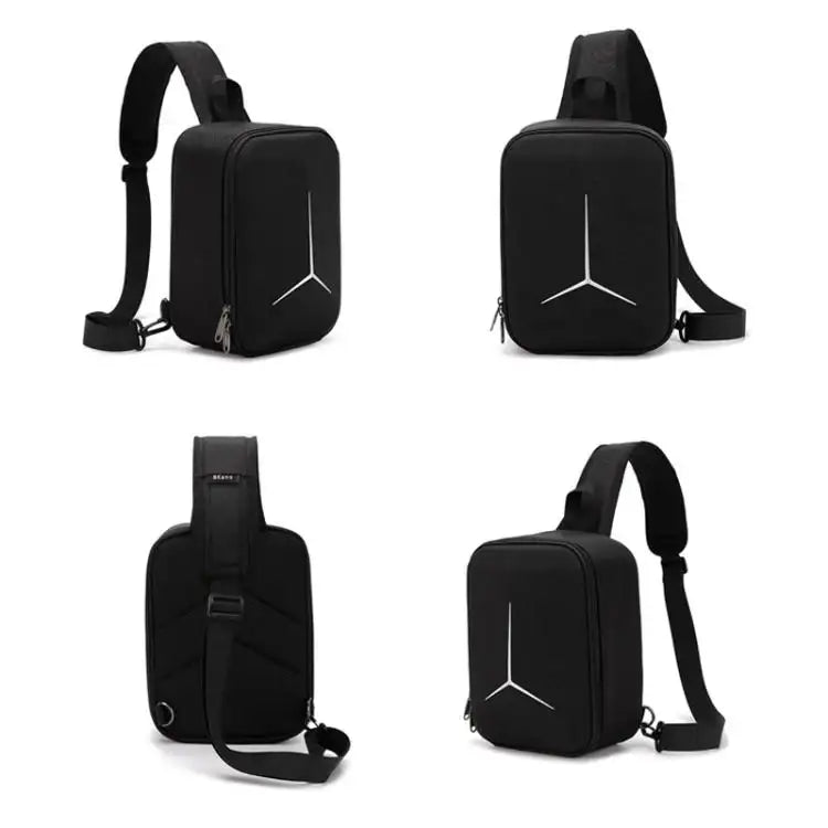For DJI Mini 2 / 2 SE / 4K Fly More Combo BKano M4K-004 Hard Shell Portable Chest Bag Crossbody Backpack - Action King
