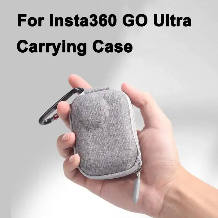 For Insta360 GO Ultra Carrying Case Shockproof EVA Portable Travel Storage Bag With Carabiner Clip - Action King