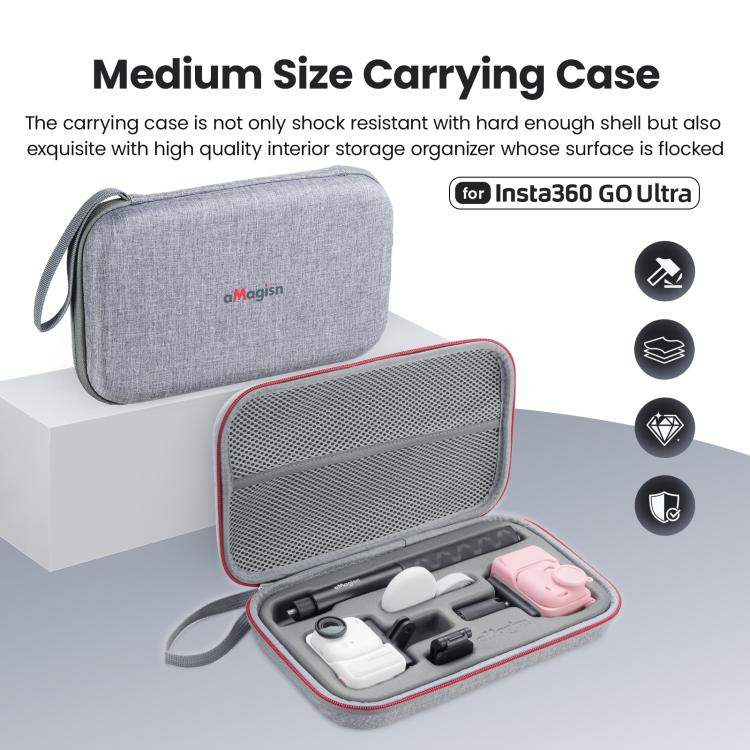 Korkealaatuinen Insta360 GO Ultra -laukku kamerallesi