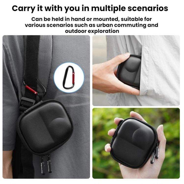 Actionkamera DJI Osmo Nano Flymile Cage Edition, svart, för trygg förvaring.