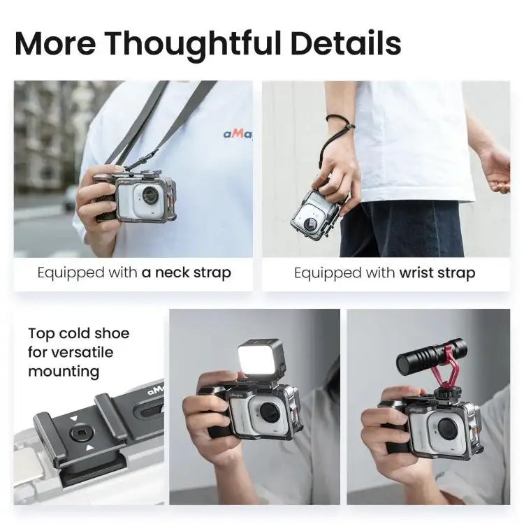 Kamerakahvat action-kameroille – optimaalinen vakaus