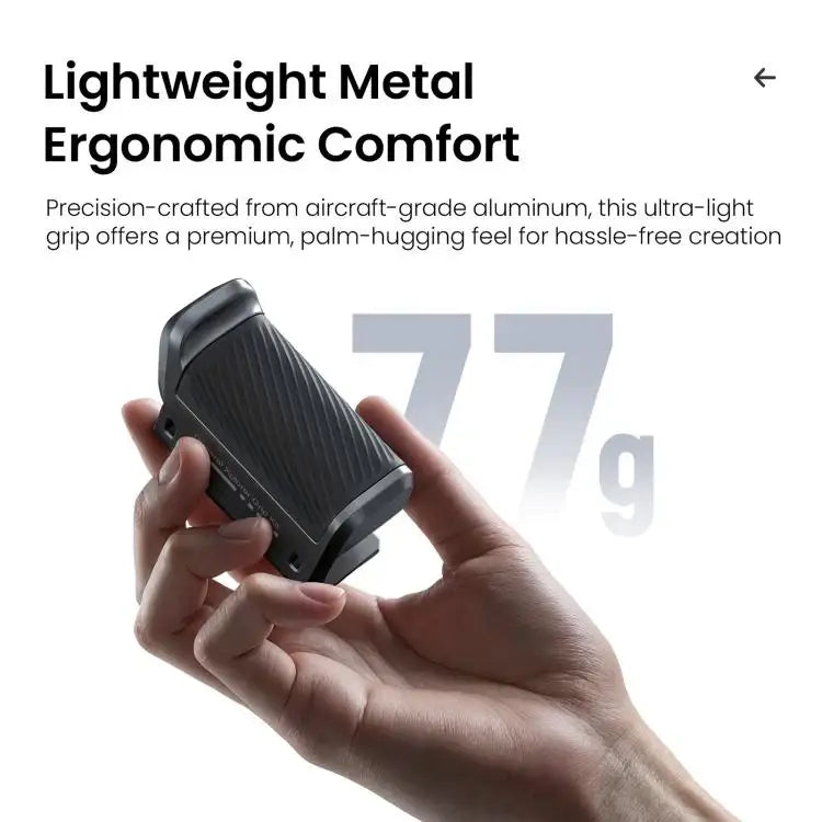 Kamerahandtag för actionkameror ger optimal stabilitet för dina filmningar.