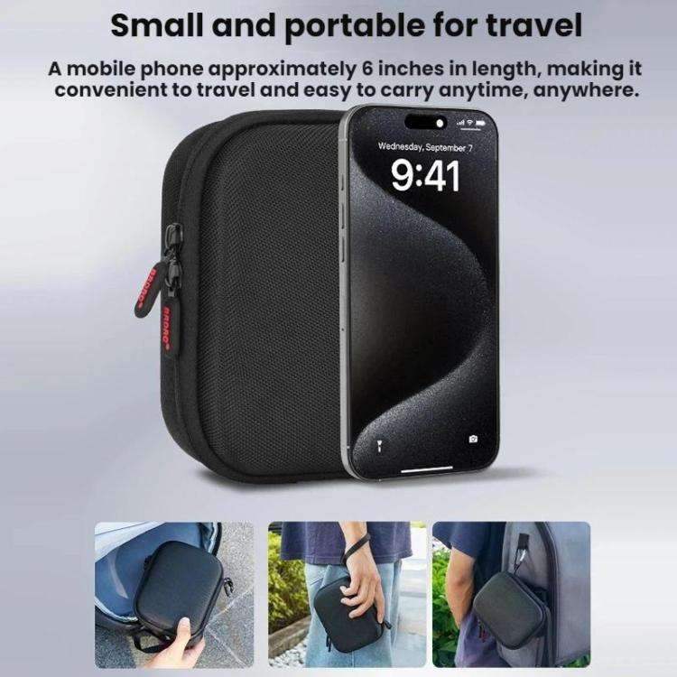 Robust BRDRC skyddsväska för DJI Osmo Action 6 kamera och tillbehör.