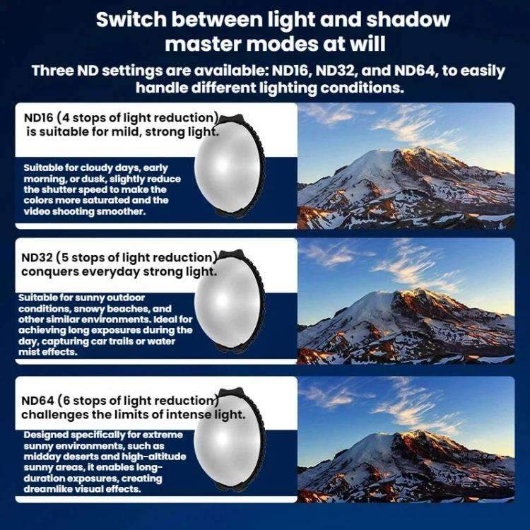 Insta360 X4 ND -suodin v1 ammattimaiseen kuvaukseen
