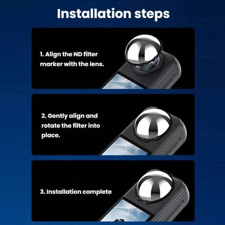 Insta360 X4 ND -suodin v1 ammattimaiseen kuvaukseen