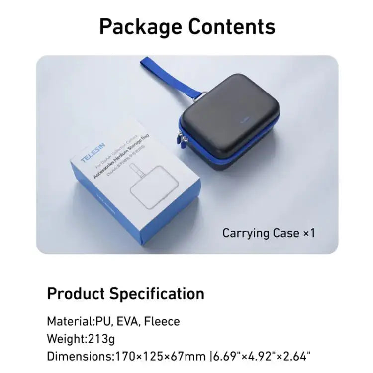 TELESIN DisAdv keskikova suojakotelo action-kameralle