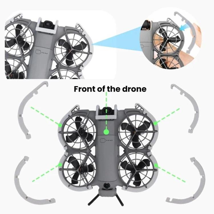 DJI Neo 2 CQT Skyddskit – 9 delar. Komplett skydd för din drönare, transparent & slittålig.