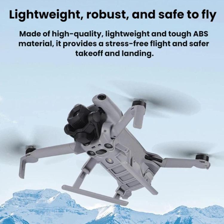 Förhöjt landningsställ BRDRC för DJI Mini 5 Pro drönare, grå färg, enkel montering.