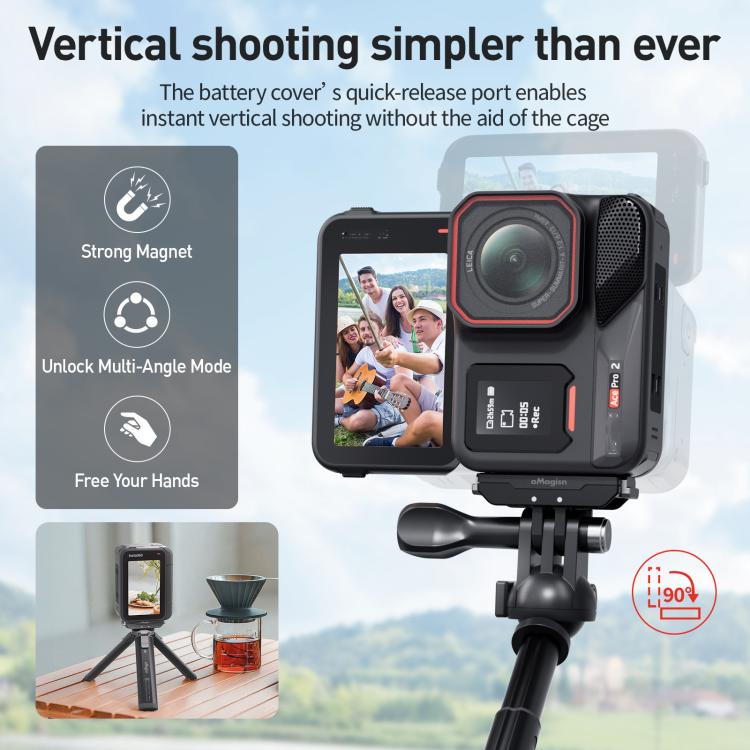 Insta360 Ace Pro pystysuora akkukansi