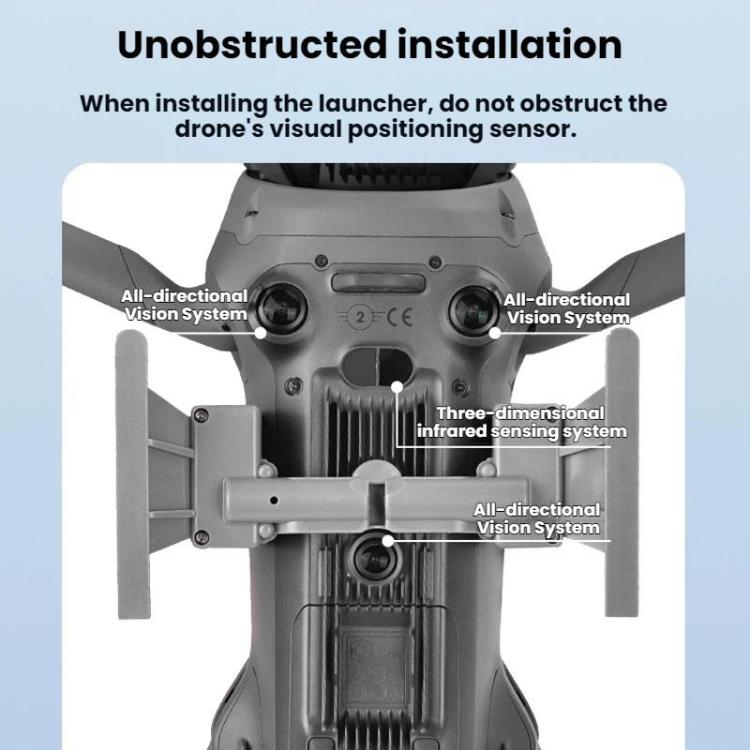 BRDRC Fällsystem för DJI Mavic 4 Pro (Mavic 4 Pro Airdrop) ger enkel fjärrdropp från drönaren.